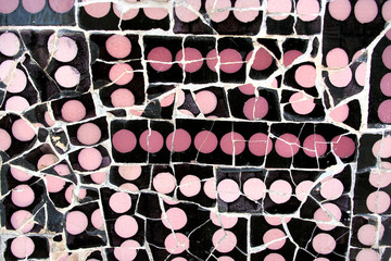 Barcelona, random mosaic pattern