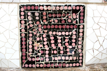 Barcelona, random mosaic pattern