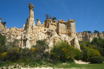 Fototapeta premium The Organs of Ille-Sur-Tet, national park, France