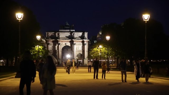 Paris at night, France