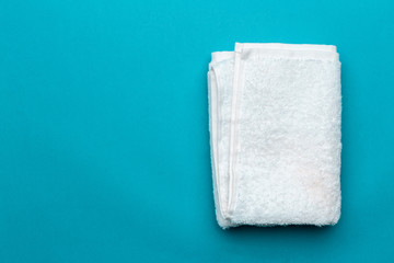 spa towels, top view