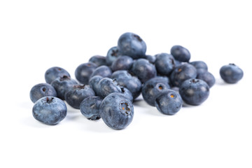 Blueberries isolated on white background