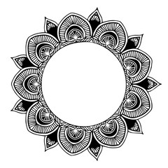 Mandalas for coloring  book. Decorative round ornaments. Unusual flower shape. Oriental vector, Anti-stress therapy patterns. Weave design elements. Yoga logos Vector. - 206355968