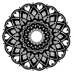 Mandalas for coloring  book. Decorative round ornaments. Unusual flower shape. Oriental vector, Anti-stress therapy patterns. Weave design elements. Yoga logos Vector.