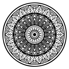 Mandalas for coloring  book. Decorative round ornaments. Unusual flower shape. Oriental vector, Anti-stress therapy patterns. Weave design elements. Yoga logos Vector.