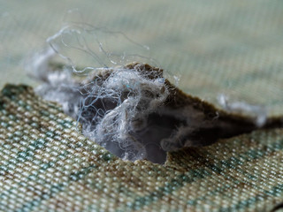 fabric tear