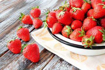 fresh sweet ripe strawberries