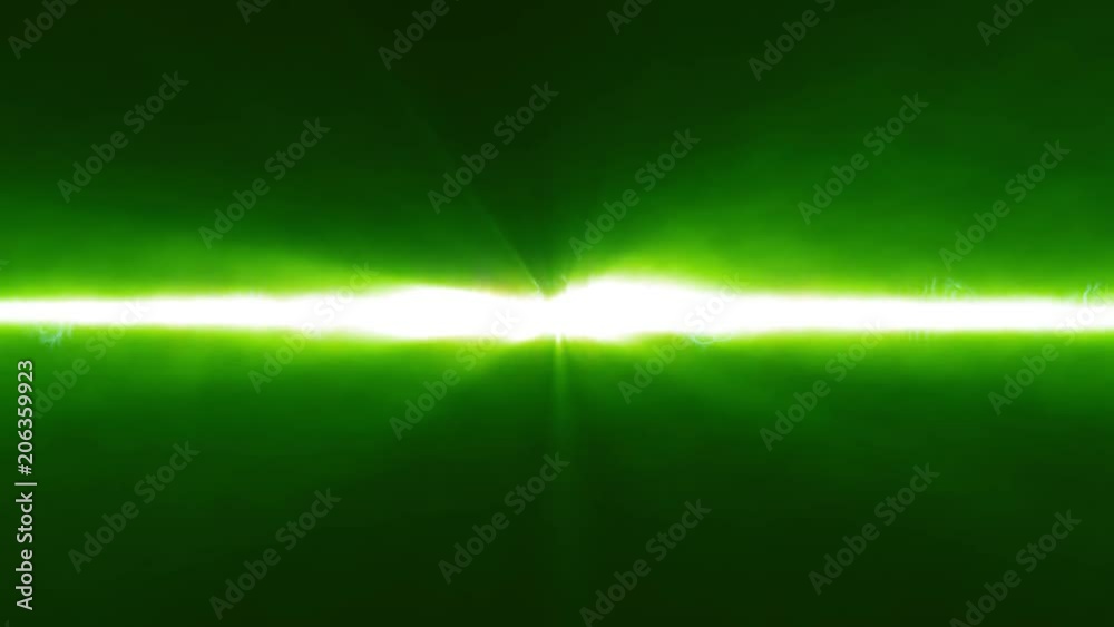 Canvas Prints abstract green laser ray background/ animation of abstract horizontal green laser light shining and 