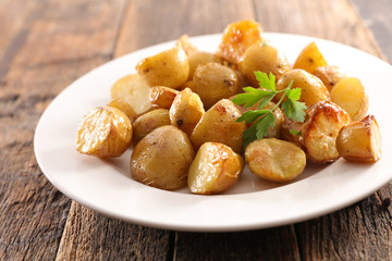plate of roasted potato
