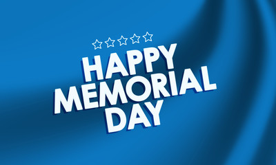 Memorial Day greeting vector banner