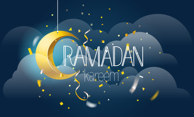 Ramadan Kareem. Vector illustration