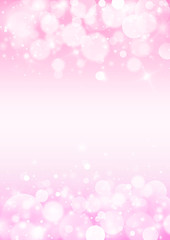 Soft Pink glitter sparkles rays lights bokeh Festive Elegant abstract background.