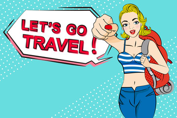 woman go to travel