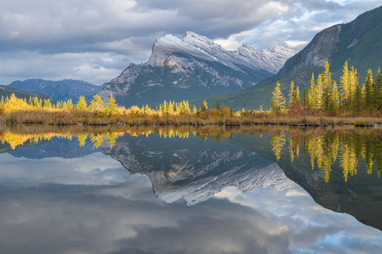 Vermillion Lakes with Mount Rundle near Banff, Canada