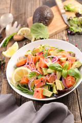 salmon and avocado salad
