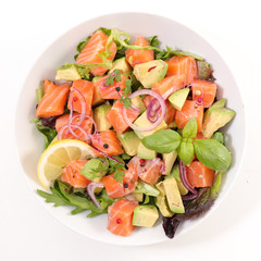 salmon and avocado salad