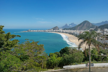 Naklejka na ściany i meble Rio de Janeiro, beach, famous places - Rio de Janeiro, praia e lugares famosos (Leme)