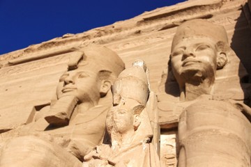 Le Grand Temple d'Abou Simbel en Egypte