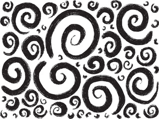 Hand Drawn Swirl Circle Vectors
