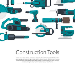 Vector with electric construction tools