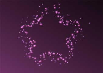 purple star image with small auroras