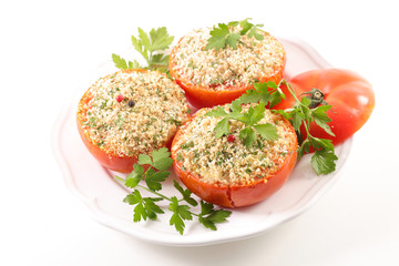 tomato with garlic and herbs