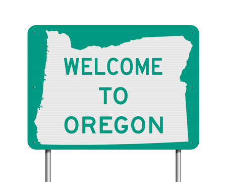 Welcome to Oregon road sign