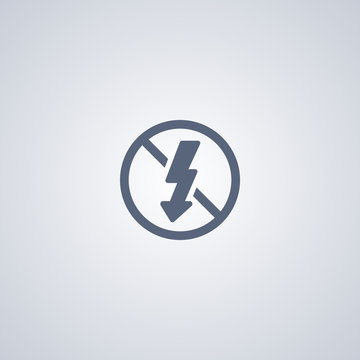 Flash off , vector best flat icon