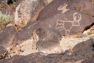 Desert petroglyphs