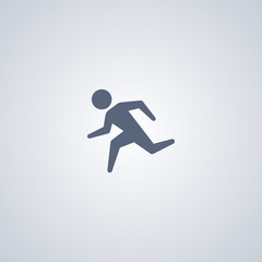 Running, run, vector best flat icon