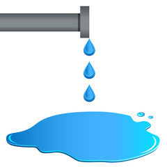 Abwasserrohr / Wasserleck