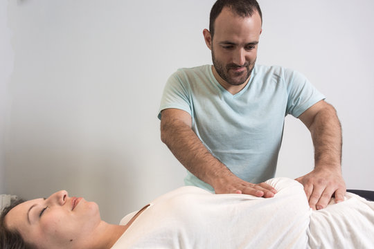 Alternative therapy body treatment.
