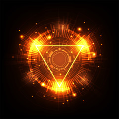 Vector background in the concept of technology.