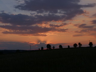 Fototapeta premium Atardecer después de tormenta