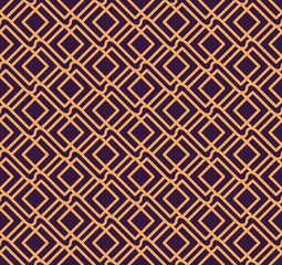 Luxury Geometric Pattern. Vector seamless pattern. Modern linear stylish texture. Geometric striped ornament.