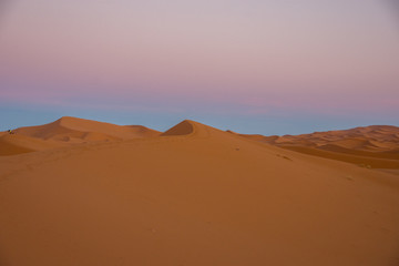 Sahara Desert at Dusk
