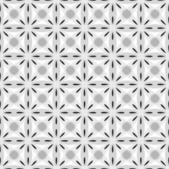 Seamless geometric pattern. Abstract black and gray pattern. Vector illustration.