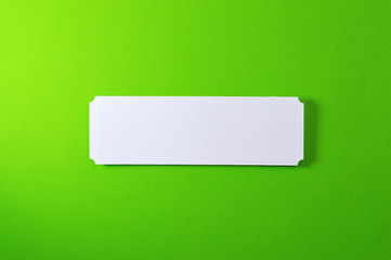 rectangle banner with circled corners on green background