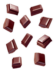 chocolate piece sweet food dessert falling