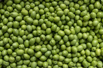 Kissenbezug Kalamata olives found in big heapes on Greek markets © LRafael
