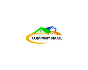 roofing house logo