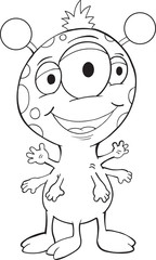 Cute Monster Vector Illustration Art