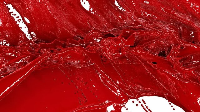 Ketchup, Blood, Red liquid Splashing.