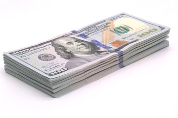 banknotes white background