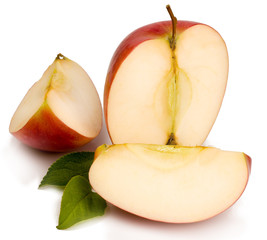Red Apple isolated on white