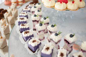 Tasty candies on the wedding