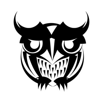 Abstract owl vector
