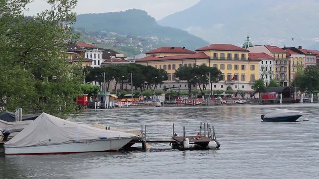 Lugano, Switzerland. Dock Of The Bay.