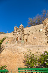 Gargur, Malta. Fragment of the religious architectural complex Il-Gebla l-Kbira: A copy of the local church of the Apostle Bartholomew