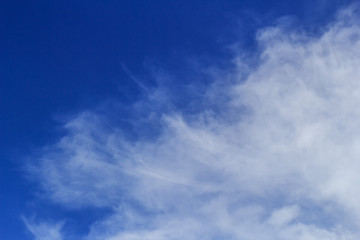 Blue sky and clouds with copy space